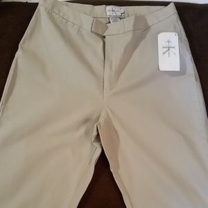 Calvin Klein Capri Pants Tan Size:8